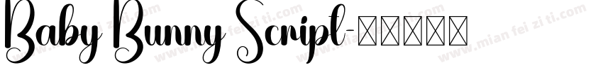 Baby Bunny Script字体转换